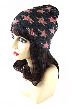 Knitted  Star Print Beanies FM-AAH370