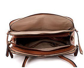 Triple Compartment Satchel - Tote Bag