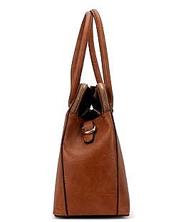 Triple Compartment Satchel - Tote Bag