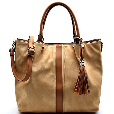 AB700-LP Tassel Accent Distressed Hot Tote