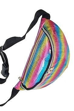 Holographic RAINBOW  Fashion Fanny Pack BUMBAG  FM-ABG388