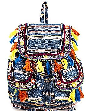 STYLISH BOHEMIAN CHIC BACKPACK
