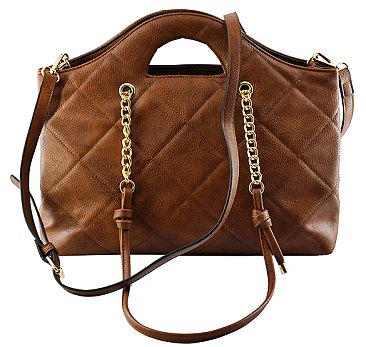 2-IN-1 Quilted Shopper Tote with Pouch