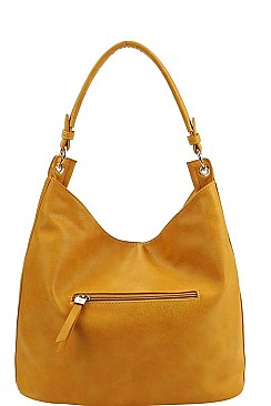 MESH FRONT HOBO BAG WITH LONG STRAP