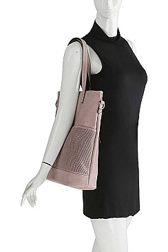 DESIGNER MESH STYLE FASHION TOTE BAG