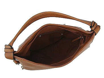 MODERN PLAIN STYLE HOBO BAG