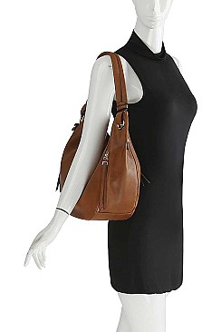 MODERN PLAIN STYLE HOBO BAG