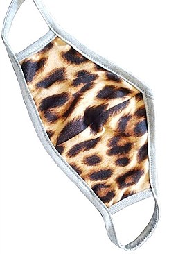 ANIMAL PRINT REUSABLE COTTON MASKS