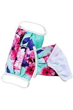 FLOWER PRINT REUSABLE COTTON MASKS