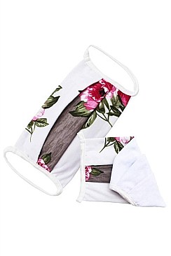 FLOWER PRINT REUSABLE COTTON MASK