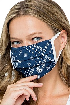 CHIC REUSABLE BANDANA PRINTED MASK