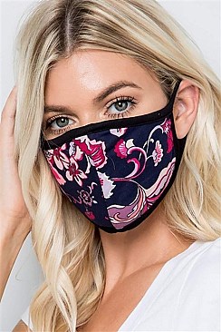 BLACK REUSABLE COTTON MASK