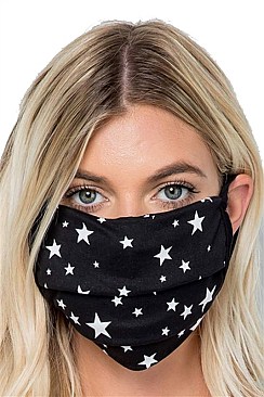 CUTE STAR PRINTED REUSABLE MASK