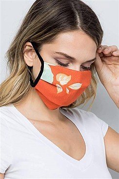 Reusable Orange Cotton Mask