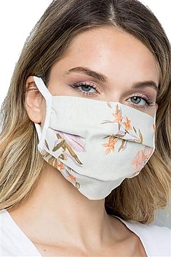 Floral Print Reusable Cotton Mask