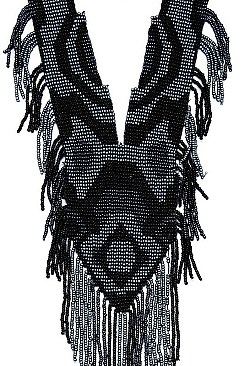 STYLISH FASHION TRIBAL MULTI BEADED STATEMENT NECKLACE JYAN-1619