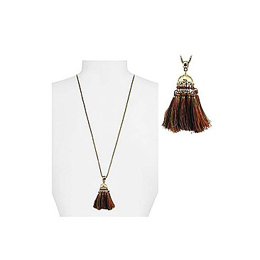 Stylish Lengthy with Tassel Fashion Necklace SLAN1578