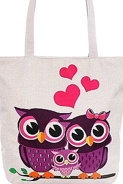 FASHION CUTE OWN FAMILY PRINT TOTE BAG