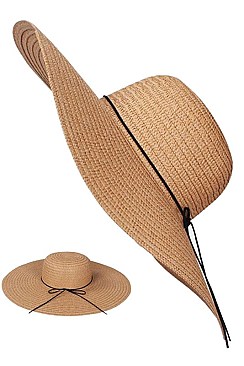 LARGE BRIM STRAW HAT FM-AO3033