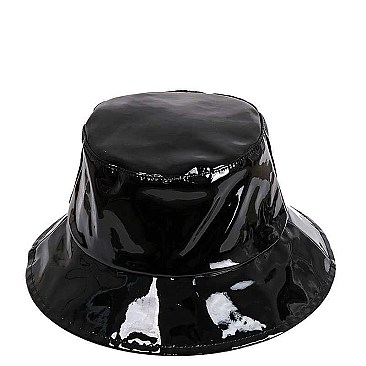 GLOSSY ENAMEL BUCKET HAT