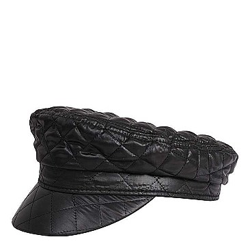 QUILTED FASHION BIKERS HAT