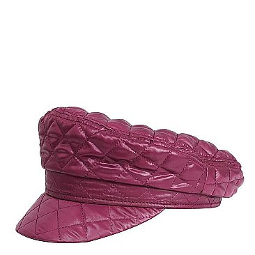 QUILTED FASHION BIKERS HAT