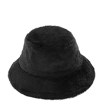FUR COVERED BUCKET HAT