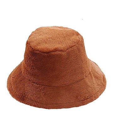 FUR COVERED BUCKET HAT