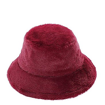 FUR COVERED BUCKET HAT