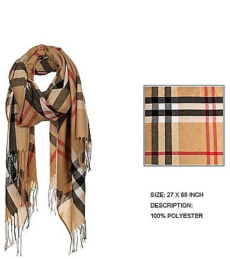 MODERN CHECK FASHION SCARF