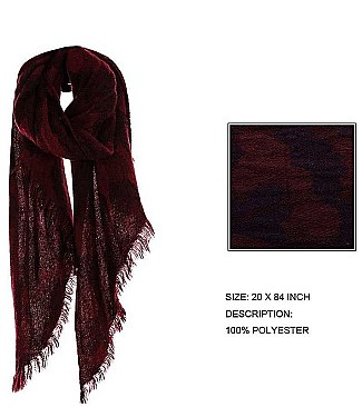 CAMO PRINT OBLONG SCARF