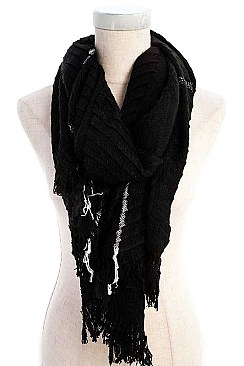 TWO TONE OBLONG SCARF
