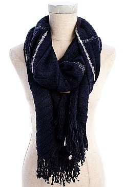 TWO TONE OBLONG SCARF