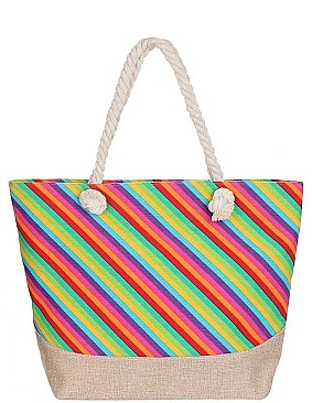 RAINBOW SHOPPER BAG