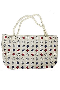 AMERICAN STAR  PRINT Canvas Tote / BEACH TOTE BAG FM-AOB711