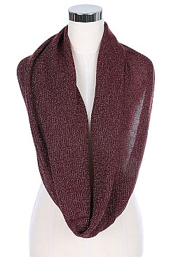 Pack of (12 pieces) GLITTER ACCENT INFINITY SCARVES FM-AS200