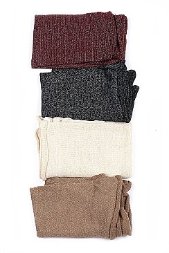 Pack of (12 pieces) GLITTER ACCENT INFINITY SCARVES FM-AS200