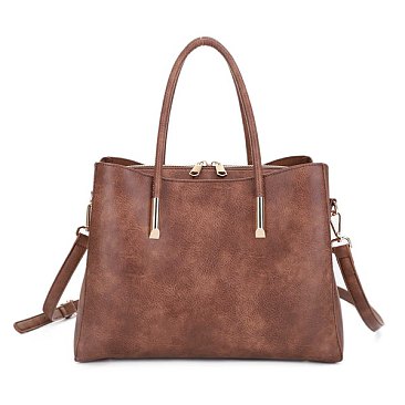 Multicompartment Compartment Satchel Handbag