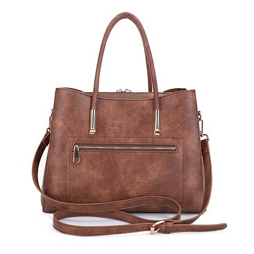 Multicompartment Compartment Satchel Handbag