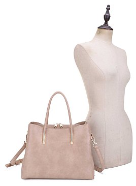 Multicompartment Compartment Satchel Handbag