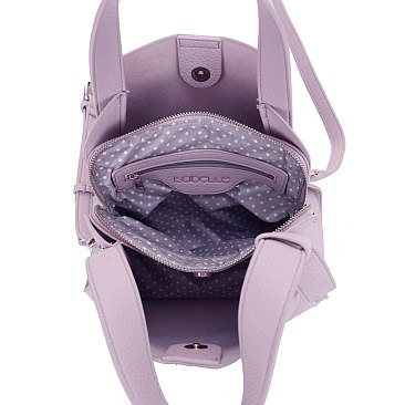 Triple compartment Satchel - Bucket - Shoulder bag
