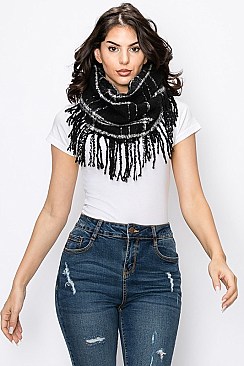 Plaid Pattern Infinity Scarf