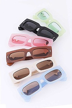 Pack of 12 Square Retro Iconic Sunglasses Set