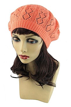 Pack of 12 (pieces) Assorted Beret Beanie Hat FM-AT162