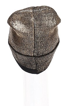 Metallic Foil Beanie