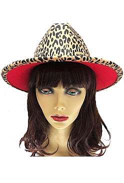 Animal Print - LEOPARD Fedora Hat for Women