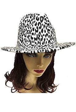 Animal Print - LEOPARD Fedora Hat for Women