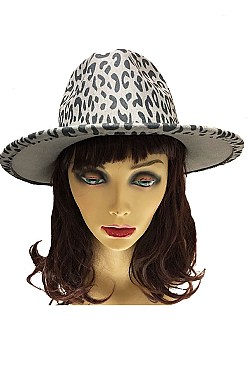 Animal Print - LEOPARD Fedora Hat for Women