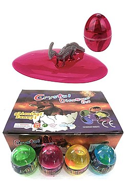 PACK OF 12 MULTI COLOR CRYSTAL SLIME D.I.Y CRYSTAL MUD DINO FM-ATO102