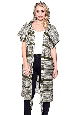 Fashionable Hooded Fringe Vest FM-AV186